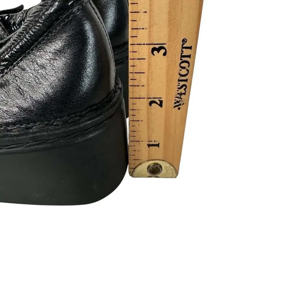 Naot Black Leather Mary Jane Comfort Career Teacher Shoes EU 37 Slip On Size 6